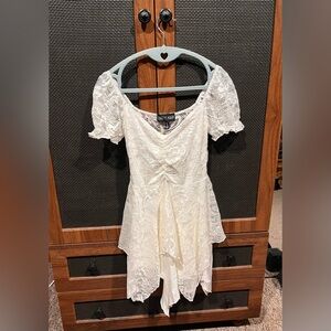 White lace fairy dress